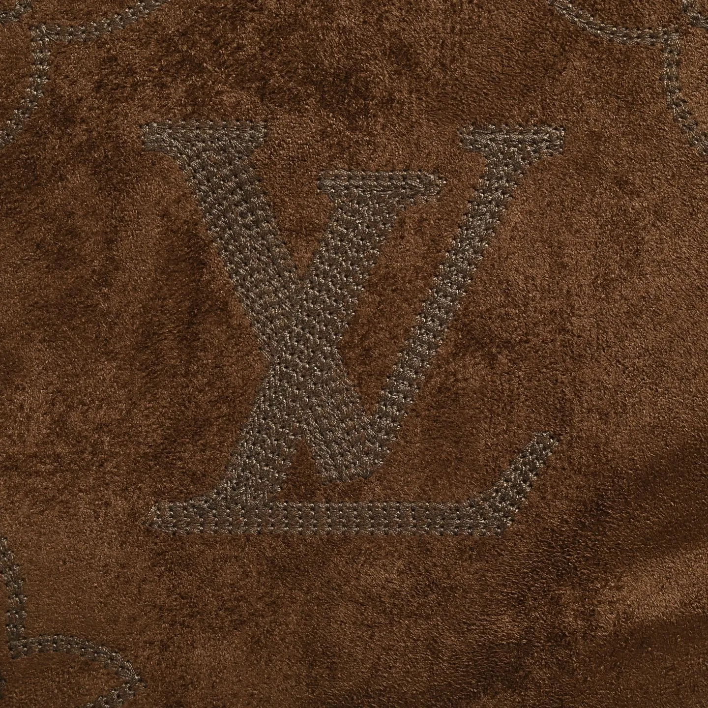 Louis Vuitton/Louis Vuitton presbyopia embroidered suede jacket